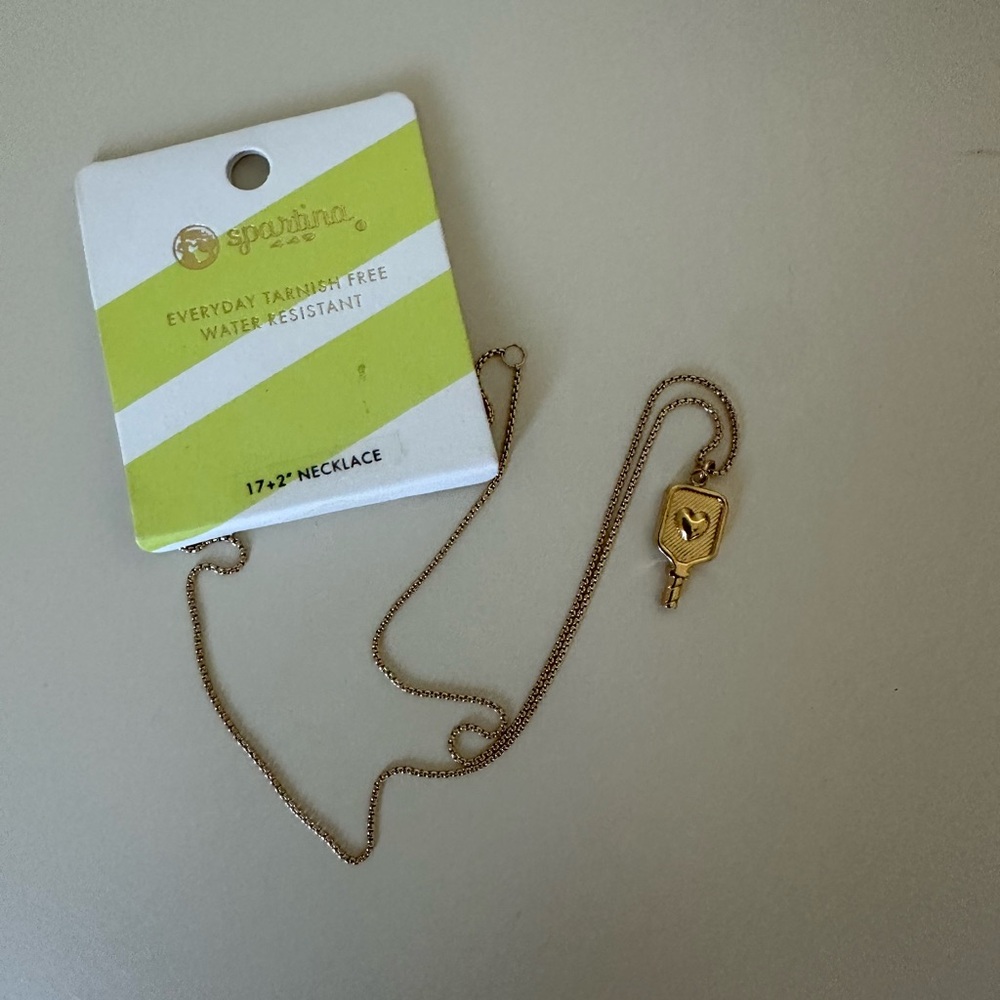 Spartina 449 Gold Necklace with Key Charm
